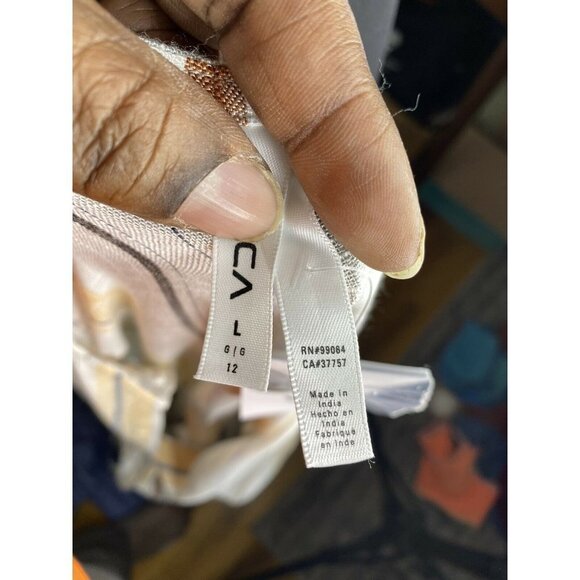 NWT‎ RVCA Womens LG Striped Sleeveless Set Outfit B - Picture 8 of 12